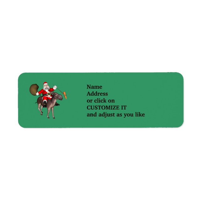 Santa Claus Riding A Donkey (Vorne)