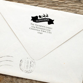 Santa Claus Rücksendeadresse Weihnachten Permastempel