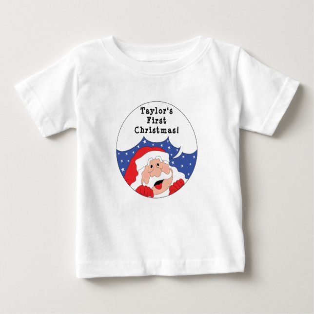 Santa Claus sagt Baby T-shirt (Vorderseite)