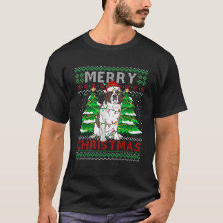 Santa Claus Saint Bernard Dog Eigentümer Ugly Chri T-Shirt