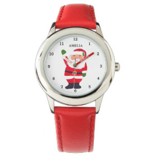 Santa Claus Saint Nicholas Festivals Funny Kinder Armbanduhr
