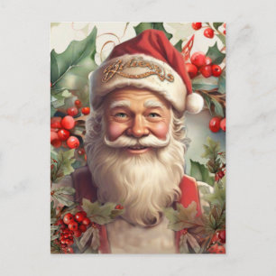 Santa Claus Saint Nicholas Weihnachtskarte Postkarte