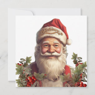 Santa Claus Sankt Nikolaus Weihnachten Einladung