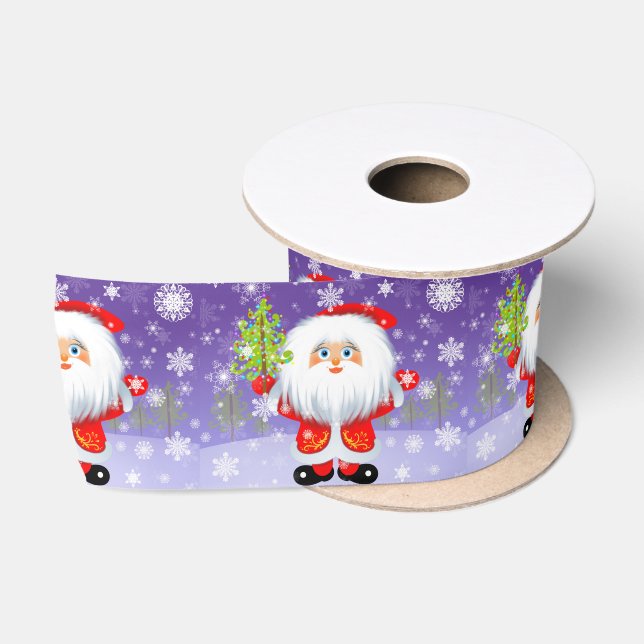 Santa Claus Satinband (Spule)
