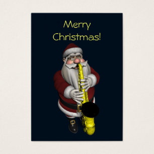 Santa Claus Saxophon spielen