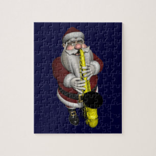 Santa Claus Saxophone Player Puzzle
