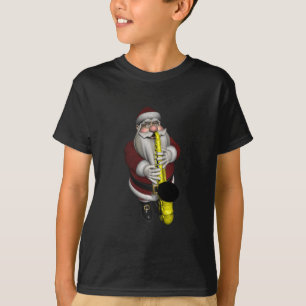 Santa Claus Saxophone Player T-Shirt