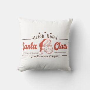 Santa Claus Schlittenfahrten Weihnachtszeichen Kissen