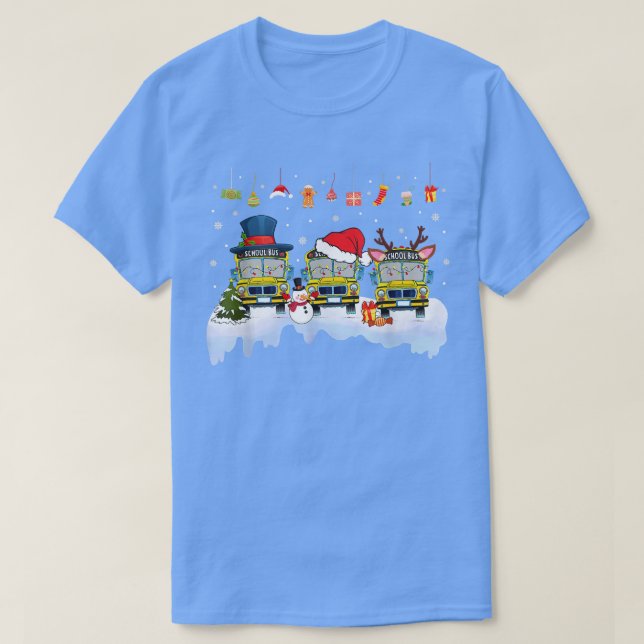 Santa Claus School Bus Driver Christmas Kostüm Xm T-Shirt (Design vorne)