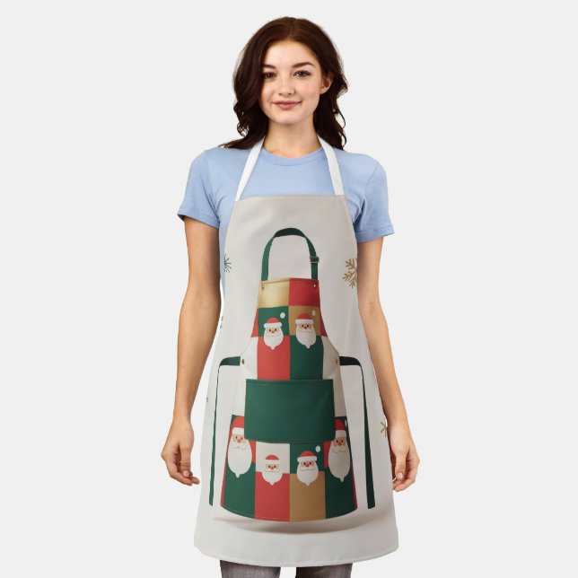 Santa Claus Schürze (Getragen)