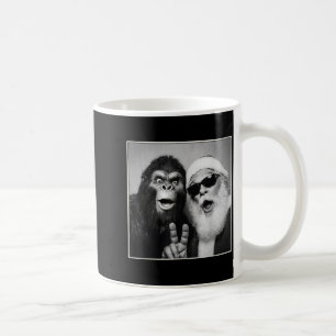 Santa Claus Selfie Bigfoot Weihnachten Lustig Sasq Kaffeetasse