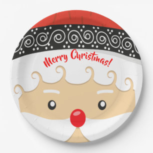Santa Claus Selfie Pappteller