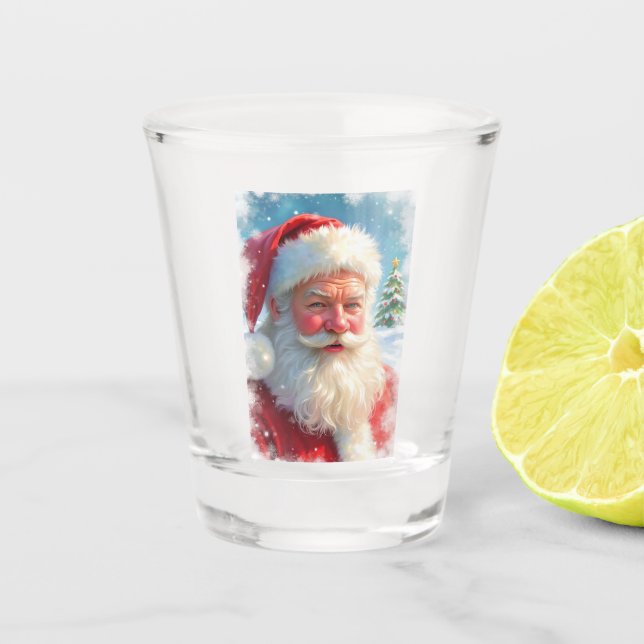 Santa Claus Shot Glass Schnapsglas (Vorderseite)