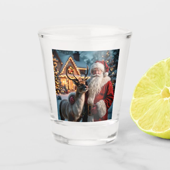 Santa Claus Shot Glass Schnapsglas (Vorderseite)