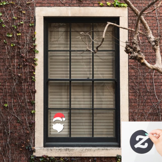 Santa Claus Silhouette Fensteraufkleber (Fenster Zuhause)