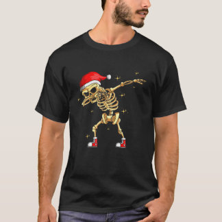 Santa Claus Skeleton Tanzen Funny T-Shirt