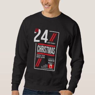 Santa Claus Sleigh Ticket zum Nordpol Xmas Sweatshirt