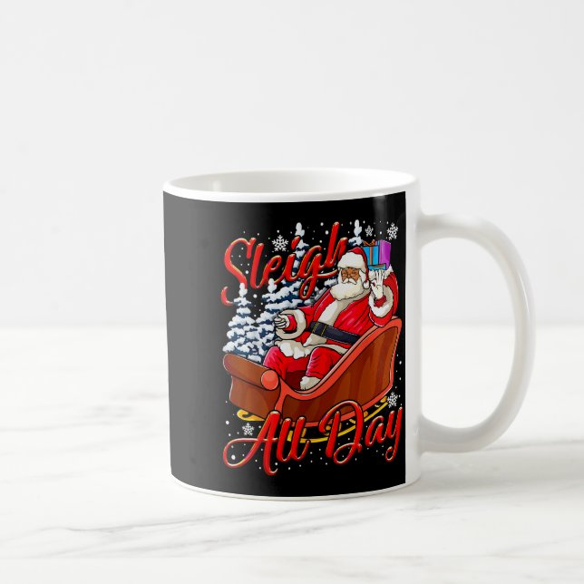 Santa Claus Sleigh Toys Black African American Chr Kaffeetasse