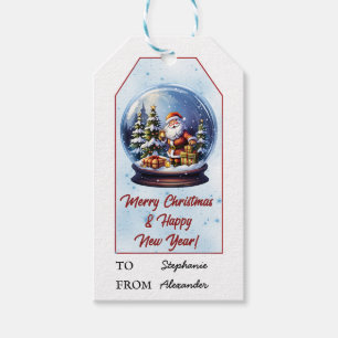 Santa Claus Snow Globe Weihnachten und Neues Jah Geschenkanhänger