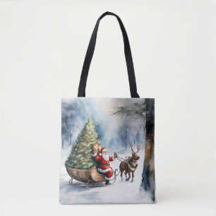 Santa Claus Snow Reindeer Sleigh