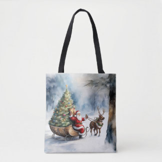 Santa Claus Snow Reindeer Sleigh