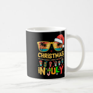 Santa Claus Sonnenbrille Strand Weihnachten im Jul Kaffeetasse