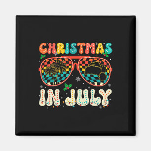 Santa Claus Sonnenbrille Strand Weihnachten im Jul Magnet