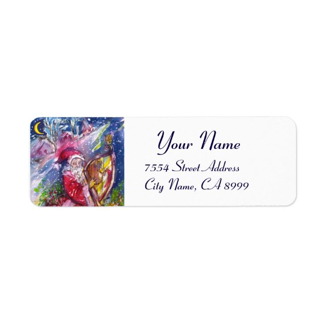 SANTA CLAUS SPIELEN HARP IM MONLIGHT (Vorne)