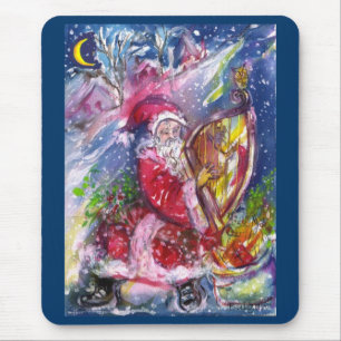 SANTA CLAUS SPIELEN HARP IM MONLIGHT MOUSEPAD