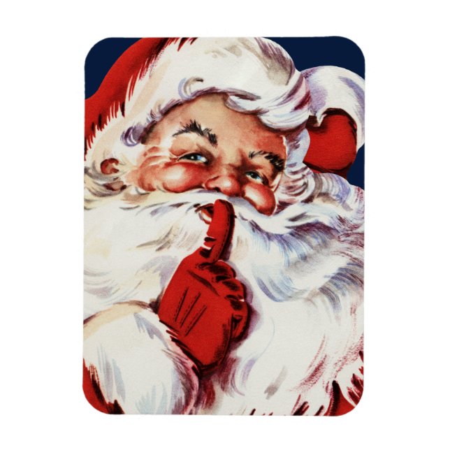 Santa Claus Sprichwort SH-H-H Magnet (Vertikal)
