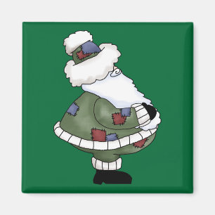 Santa Claus St Nick Jolly Frohe Weihnachten Magnet