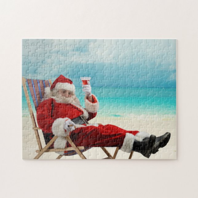 Santa Claus Summer Puzzle (Horizontal)