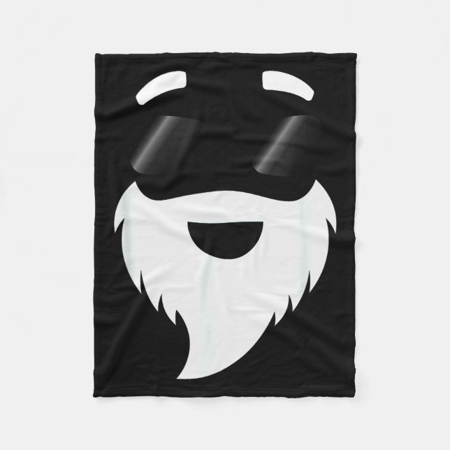 Santa Claus Sungles Funny Hipster Christmas Appare Fleecedecke (Vorderseite)