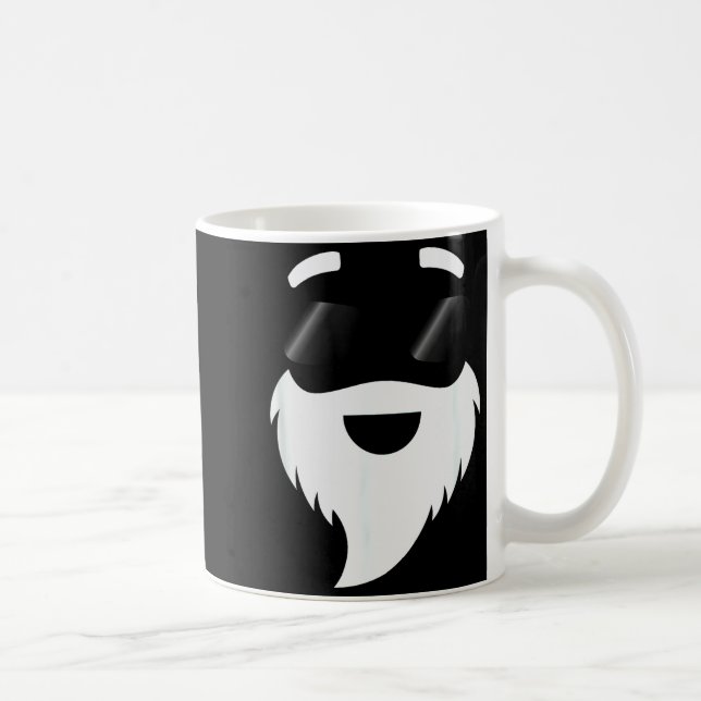 Santa Claus Sungles Funny Hipster Christmas Appare Kaffeetasse (Rechts)