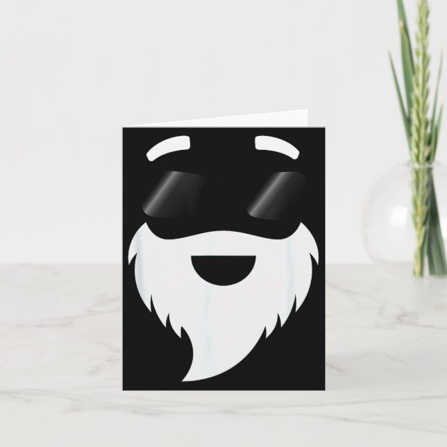Santa Claus Sungles Funny Hipster Christmas Appare Karte (Vorderseite)