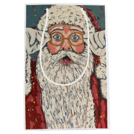 Santa Claus Surprised Mittlere Geschenktüte
