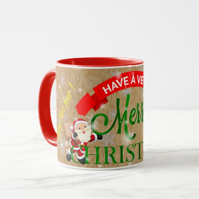 Santa Claus Tasse (Vorderseite Links)