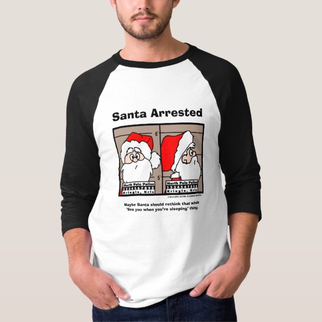 Santa Claus Tasse Shot Basic Raglan T-Shirt (Vorderseite)