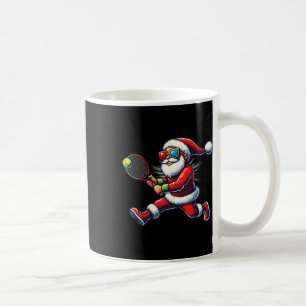 Santa Claus Tennis spielen Racket Christi Kaffeetasse