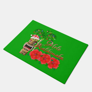 Santa Claus Tiki Mele Kalikimaka Fußmatte