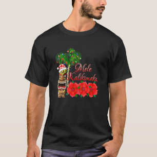 Santa Claus Tiki Mele Kalikimaka Weihnachten in Ha T-Shirt