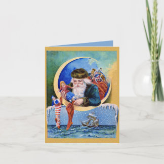 Santa Claus Toys NoteCard Feiertagskarte