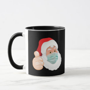 SANTA CLAUS TRAING MASK CHRISTMAS KAFFEE MUGS TASSE