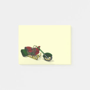 Santa Claus' Trike Post-it Klebezettel