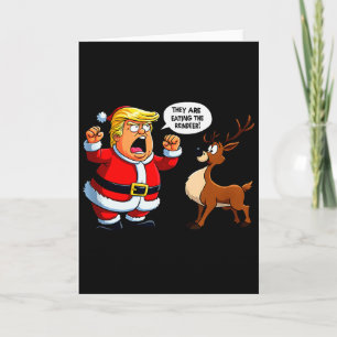Santa Claus Trump Weihnachten Sie essen die Re Karte