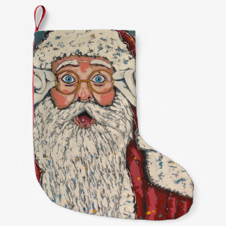 Santa Claus überrascht Kleiner Weihnachtsstrumpf
