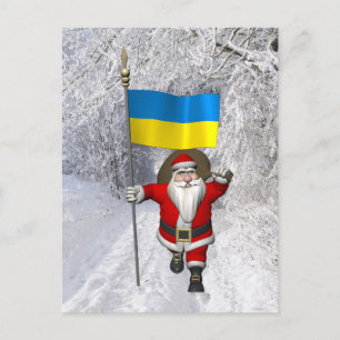 Santa Claus Ukraine Feiertagspostkarte
