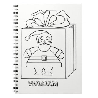 Santa Claus und aktuelle Color Me Personalisiert Notizblock