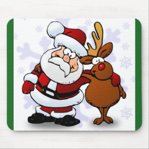 SANTA CLAUS UND RUDOLPH MOUSEPAD