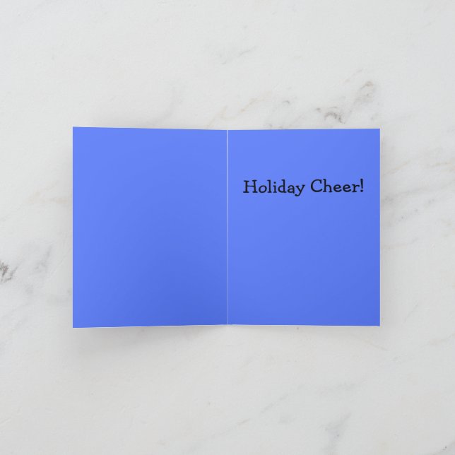 Santa Claus verkleidet als Weihnachtsmann Karte (Innenseite)